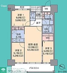 物件の間取り