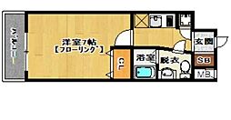 ピュアドームエクサイト博多アネックス 1Kの間取図画像
