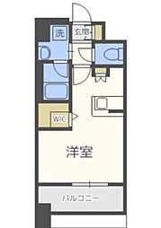エンクレスト博多スタイル ワンルームの間取図画像