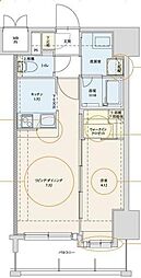 ネストピア博多駅前2 1LDKの間取図画像
