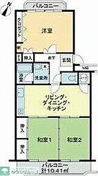 三井高宮ハイツ 3LDKの間取図画像