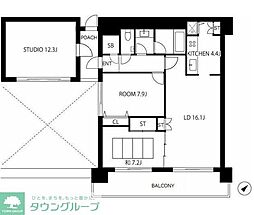 リングローブノース 3LDKの間取図画像