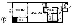 エストレーア薬院 1LDKの間取図画像