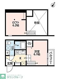 Hiroyu-Fukuoka1 1Kの間取図画像