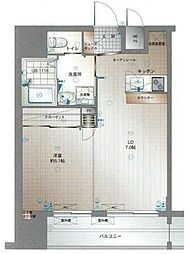 サヴォイマキシマイズ博多ステーション 1LDKの間取図画像