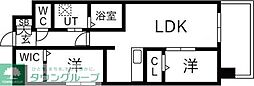 BLUECROSS西公園 2LDKの間取図画像