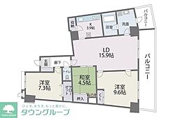 アイランドシティインフィニガーデンS棟 3LDKの間取図画像