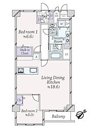 間取図画像 2LDK