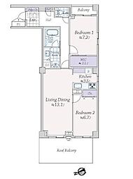 間取図画像 2LDK