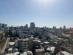 リビングダイニング南西側からの眺望。（眺望は永続的に保証されるものではありません。）