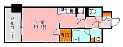 アソシア・グロッツォ・クアトロ博多 ワンルームの間取図画像