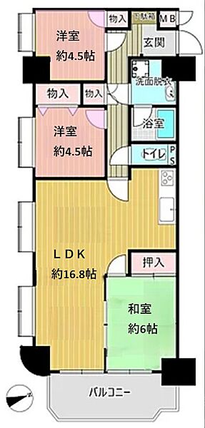 間取りを拡大表示
