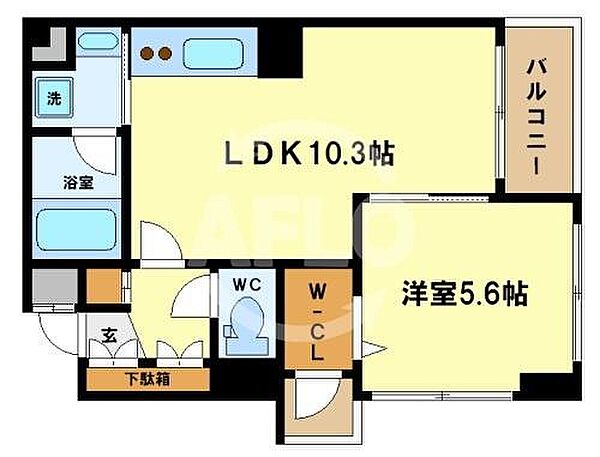 M.hills西本町 ｜大阪府大阪市西区西本町2丁目(賃貸マンション1LDK・1階・38.73㎡)の写真 その2