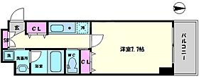 プレジール靭公園 704 ｜ 大阪府大阪市西区靱本町2丁目（賃貸マンション1K・7階・25.00㎡） その2