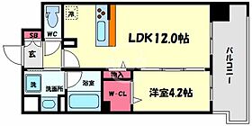 グレースリバー中之島  ｜ 大阪府大阪市西区川口2丁目（賃貸マンション1LDK・4階・40.01㎡） その2