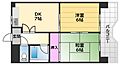 マンションセントヒル2階5.0万円