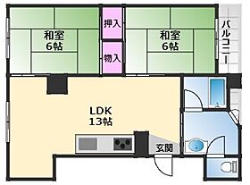 ヌーヴォ和泉 301 ｜ 大阪府和泉市府中町1丁目3-3（賃貸マンション2LDK・3階・48.00㎡） その2