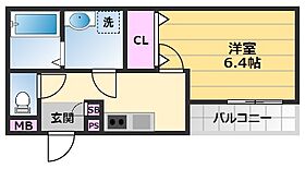 ジーメゾン高石加茂 103 ｜ 大阪府高石市加茂2丁目23（賃貸アパート1K・1階・25.03㎡） その2