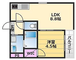 フジパレス和泉府中 201 ｜ 大阪府泉大津市豊中町2丁目16-51（賃貸アパート1LDK・2階・32.64㎡） その2