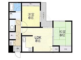 京都府京都市伏見区納所町（賃貸マンション2LDK・2階・62.00㎡） その2