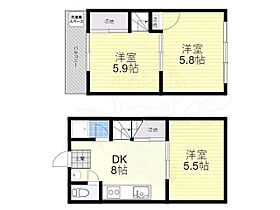 兵庫県神戸市長田区大日丘町１丁目（賃貸テラスハウス3LDK・2階・41.16㎡） その2