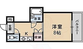 京都府京都市伏見区深草西浦町１丁目（賃貸マンション1K・5階・22.00㎡） その2