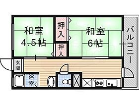 京都府京都市伏見区向島二ノ丸町（賃貸マンション2K・1階・33.00㎡） その2