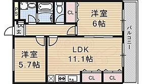 京都府京都市南区上鳥羽大物町31番（賃貸マンション2LDK・4階・56.00㎡） その2