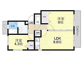 淀団地第一住宅1号棟  ｜ 京都府京都市伏見区納所町（賃貸マンション2LDK・4階・51.93㎡） その2