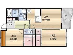 京都府京都市伏見区横大路天王前（賃貸マンション2LDK・3階・52.49㎡） その2