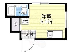 ハーヴェスト鈴木 ワンルームの間取図画像