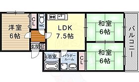 京都府京都市伏見区醍醐下端山町（賃貸マンション3DK・3階・55.00㎡） その2