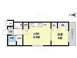 間取図画像 1LDK