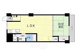 水口マンション 1LDKの間取図画像