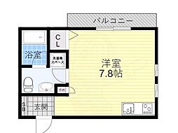 ピア・プリマ貴船館 1Kの間取図画像