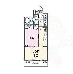 グランウエスト・J 1LDKの間取図画像