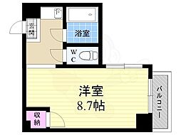 PineTree 1Kの間取図画像
