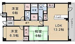 グランK's-ジオ 3LDKの間取図画像