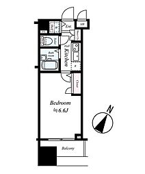 フェニックス川崎弐番館 1Kの間取図画像