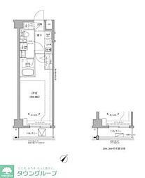 RELUXIA GRANDE 川崎大師公園 1Kの間取図画像