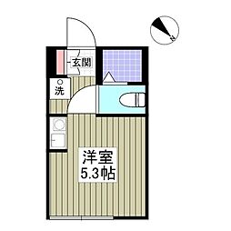 ストラーダ生麦 ワンルームの間取図画像