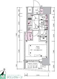 SYFORME SHINKOYASU 1Kの間取図画像