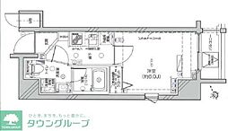Le'a川崎壱番館 1Kの間取図画像