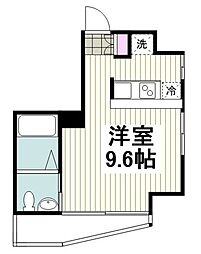 マリーナヨコハマプレミアム 1Kの間取図画像