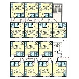 TM貝塚2 ワンルームの間取図画像