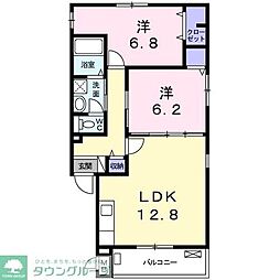メゾンドビオレ 2LDKの間取図画像