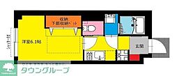 b'CASALazoSaiwai 1Kの間取図画像