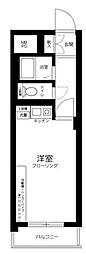 ヴェラハイツ鶴見 ワンルームの間取図画像