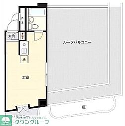 GSプラザ鶴見駅前ビル ワンルームの間取図画像