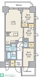 Alivis川崎 3LDKの間取図画像